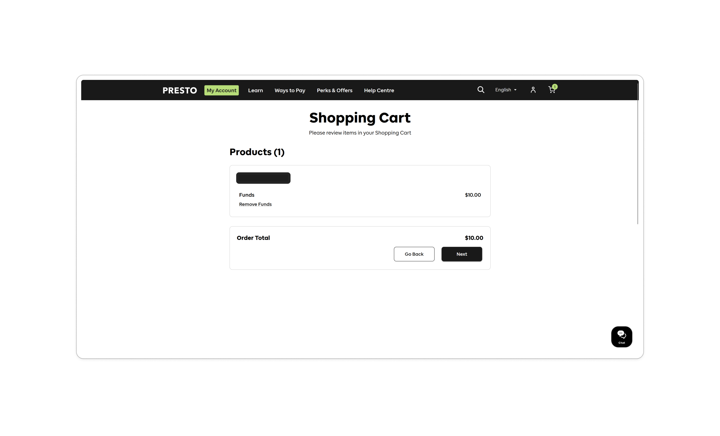 Presto flow — screen 5